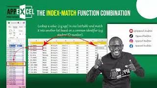 Lookup series: Using the INDEX MATCH function combination to merge two Lists #exceltips  #tutembe