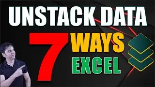 Unstack Data in Excel / Quick Excel Tricks to Unstack Data / Unstack Data