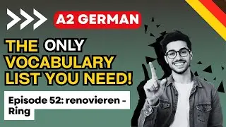 A2 German Vocabulary Unlocked: Discover Words with R! 🚀 (52)