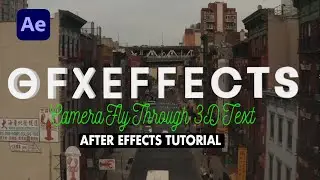 How To Create Camera Fly Through 3D Text in after effects|After effects tutorial
