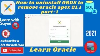 How to uninstall ORDS  before remove oracle apex 21.1 part-1