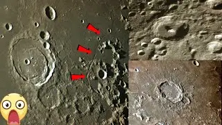 MOON through a Telescope - Super Quality! up to 680X Craters, mountains, lava seas. Subtitle