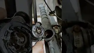 KONDISI DALAM RADIATOR...AKIBAT PACKING SILINDER KOP BOCOR...JIA LING RODA 3
