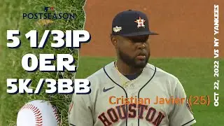 [ALCS] Cristian Javier | Oct 22, 2022 | MLB highlights