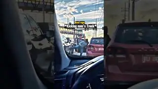 Angry Road Rager Kicks Mans Truck