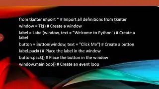 Gui introduction