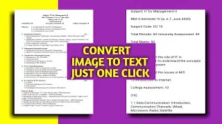 How to Convert IMAGE  to TEXT? | How to Convert Image to Text in Aindroid