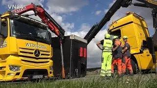 08.08.2019 - VN24 - Lost semi-trailer must be lifted with two cranes