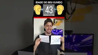 Testei Minha Idade Auditiva.. Qual é a sua?! 👂😯