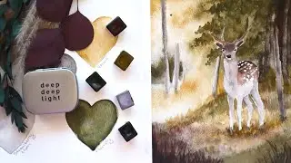 I'm Trying the NEW Watercolor Set from Deep Deep Light!