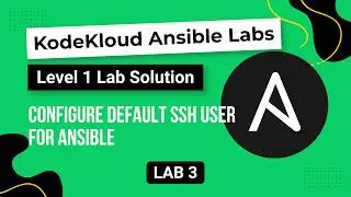 Configure Default SSH User for Ansible