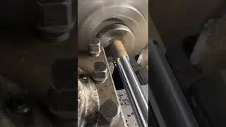 Long raw metal blank machining #machine #cnc #lathe