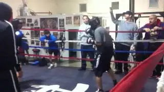 Izack at Ptown gym boxing