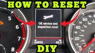 VW Golf MK7 Oil Service and Inspection Now! Reset Step By Step DIY 2011 - 2020