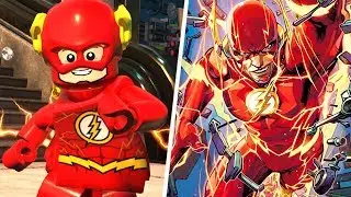 All Characters in LEGO DC Super-Villains w/All DLC (Side by Side) - Comics / Movies vs Lego (Part 1)