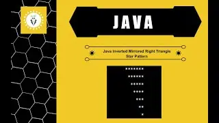DuMV - Java Inverted Mirrored Right Triangle Star Pattern – Using For Loop