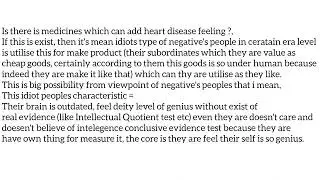 What i know about heart disease (about feeling)