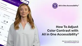 How to adjust color contrast with All in One Accessibility®?