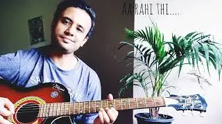 Easy guitar 🎸 lesson| Tum aa gaye ho Noor aa gaya hai #easyguitartutorial #cover #guitartabs