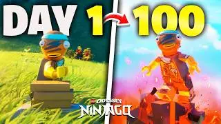 I Survived 100 Days of NINJAGO on LEGO Fortnite Odyssey