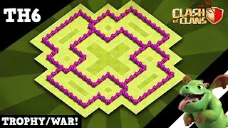 Best! Th6 (Town Hall 6) Trophy/War Base With Link 2020!