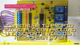 ⚡ Construye tu propio Micro PLC con Arduino UNO v1.0, Soporte Riel DIN, Regulador 5v 3A