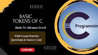 Basic of Tokens in C||Token || C Tokens||Variables||Constant||Identifiers||Operators in c||Keywords