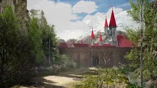 Create Castle In Unreal Engine | 3d Environment #3dmodeling  #maya
