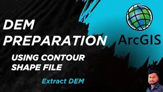 Arc GIS Tutorial | DEM preparation using contour shape file | How to extract DEM from shape file