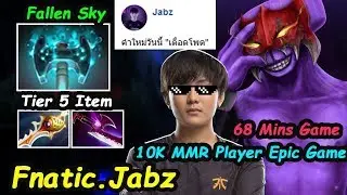 Tier5 item Fallen Sky + Divine Rapier Combo Fnatic.Jabz [Faceless Void] 10K MMR  Dota 2 pro Gameplay