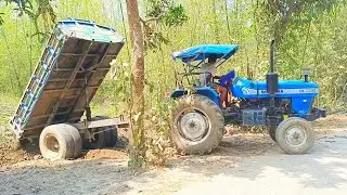 Digital Soil Unloading Video! By Sonalika DI 750 RX Tractor! Digital Unload Facility Of Tractors!