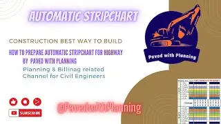 Automatic highway Strip Chart for highway | Auto overlap indicator, Dynamic & Autofill strip chart