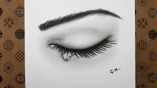 How To Draw A Crying Eye The Easy Way Step By Step, Easy Pencil Drawing Eyes