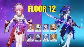 C0 Yae Miko Aggravate & Layla Freeze | Genshin Impact 6.4 Spiral Abyss Floor 12