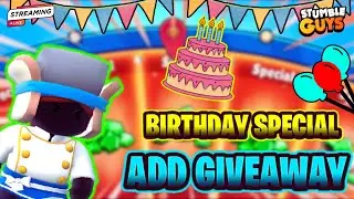 🎂 BIRTHDAY SPECIAL GIVEAWAY | Stumble guys Live Stream | Mr. Yash