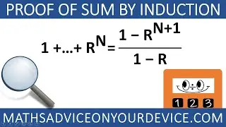 SERIES PROOF BY INDUCTION (Ep.5 of 5) 📱 www.mathsadviceonyourdevice.com #MathsAdviceOnYourDevice