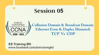 CCNA 200-301 |  Collusion Domain, Broadcast Domain,Ethernet Error, Duplex Mismatch? TCP Vs UDP?