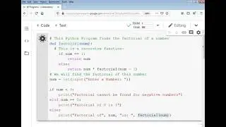 Factorial calculator of a number in Python