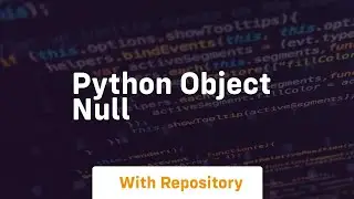 python object null