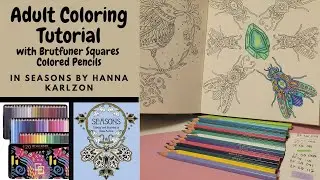 Adult Coloring Tutorial |Seasons| Hanna Karlzon | 