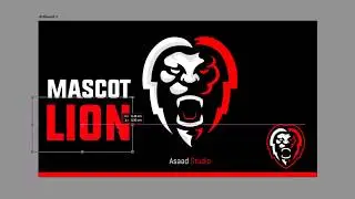 Lion Mascot Logo | Illustrator Speedart