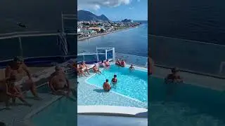 Cruise ship by day Vs cruise ship by night #travel #cruise #shorts