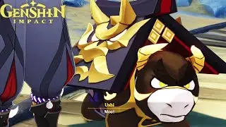 Genshin Impact ALL Ushi Scenes! | Lumine