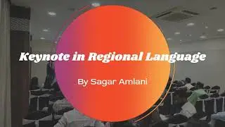 Keynote in Regional Language - Short Reel
