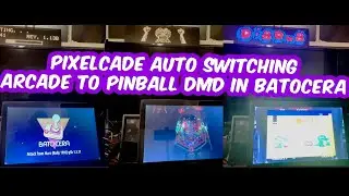 Pixelcade Auto Switching from Arcade Marquee to Pinball DMD Modes in Batocera