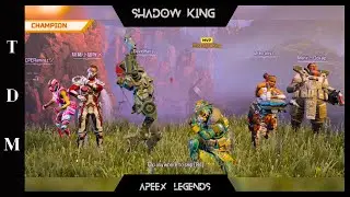 TDM Gameplay with Bloodhound. Got 19 kills and had been the champion. Shadow King - Apex Legends.