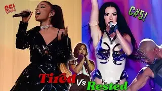 FAMOUS SINGERS | Tired VS Rested Vocals (Pt. 2 | A4 - E6)