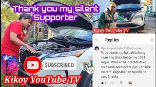 Thank you silent supporter this is my Answer | KIKOY YOUTUBE TV