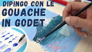 Dipingere con le gouache in godet Caran d'Ache. Cosa cambia con le gouache in tubetto?