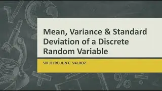 [TUTORIAL] MEAN, VARIANCE & STANDARD DEVIATION | Discrete Random Variable (Tagalog - English)